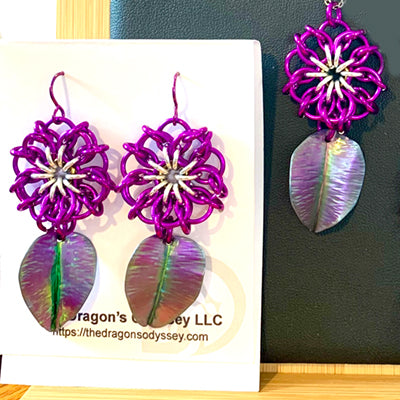 Celtic Flower Necklace and Earrings