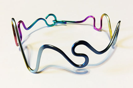 Blue - Green Squiggle Bracelet