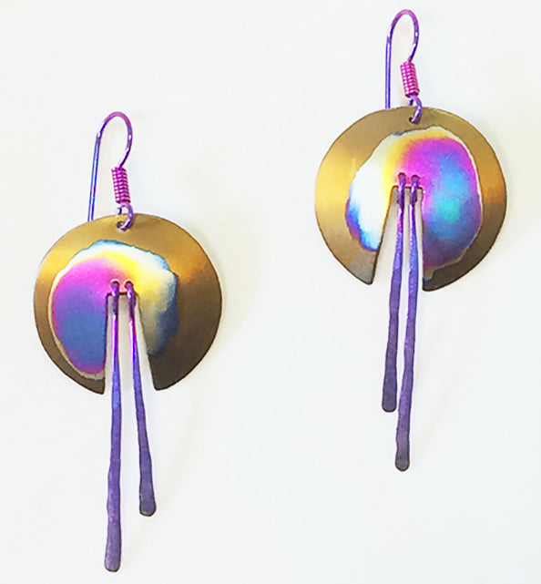 Brown Nebula Earrings