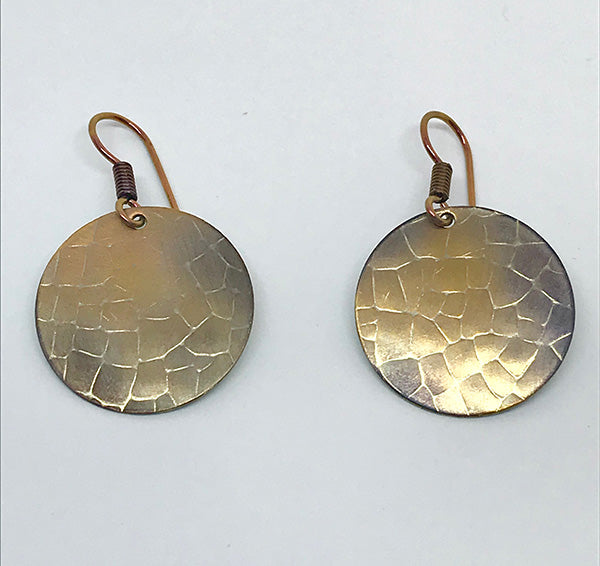 Dragon Hide Niobium Earrings