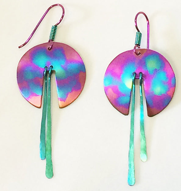 Rose Gold Gas Cloud Earrings