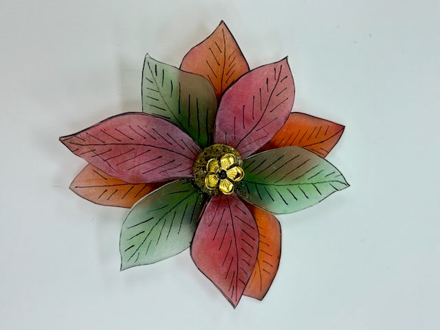 Shrinkets: Poinsettia Ornament