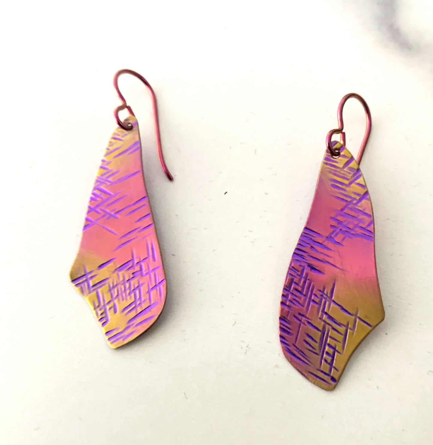 Niobium Fuchsia Earrings