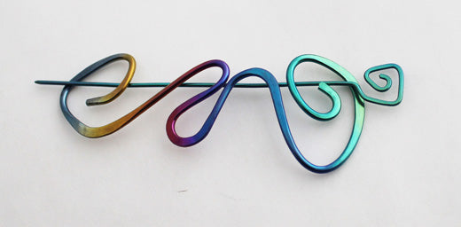 Niobium Shawl Pin 2