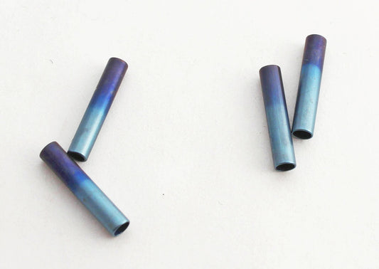 Purple - Light Blue Tube Bead